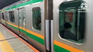 【K-02編成登場】湘南新宿ライン新宿駅で発着シーンを撮影