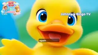 Little Duck Song 🐥 | Quack Quack Duck Nursery Rhyme | Kids Songs | Johnny & Bingo TV