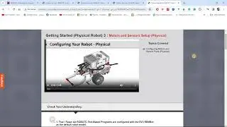 MCQs on EV3 setup physical Robot