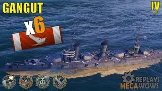 Gangut 6 Kills & 74k Damage | World of Warships Gameplay