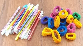 Amazing creative idea Use waste pen & Hair rubber bands | best out of waste