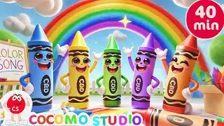 Finger Family Color Song | Baby and Toddler Learning Video