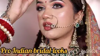 Pro Indian bridal Makeup looks ll Rupa Beauty parlour & Training Centre #Delhi cantt...