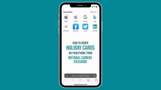 Ordering Holiday Cards via iPhone