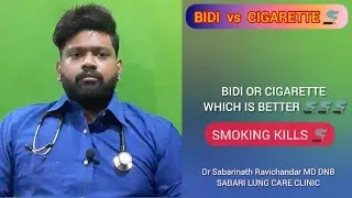 BIDI vs CIGARETTE 🚬 #drsabari #pulmonologist #smoking #cigar #tobacco #bidi #cancer #smokingkills