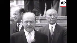 DEAN RUSK - DR KONRAD ADENAUER - NO SOUND