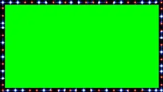 4K Free green screen Light Frame Green screen Video Frame