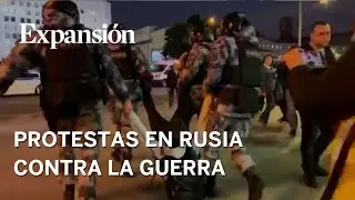 M&aacute;s de 1.000 detenidos en protestas contra la guerra en Rusia