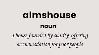 almshouse