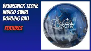 REVIEW (2026): Brunswick TZone Indigo Swirl Bowling Ball. Features