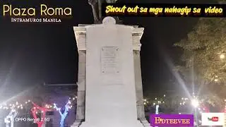 Plaza Roma Park at Intramuros Manila@EDTEEVEE-jf4vw