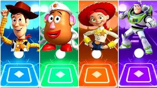 TOY STORY 🆚 WOODY 🆚 POTATO 🆚 JESSY 🆚 BUZZ LIGHTYEAR 🆚 BULLSEYE 🆚 TILES HOP EDM RUSH,🎶Who Is