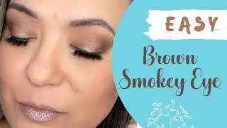 Easy brown smokey eye makeup tutorial | Over 40 Eye Look
