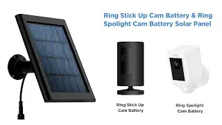 OLAIKE Solar Panel for Ring Stick Up Cam Battery & Ring Spolight Cam Battery #Ring Solar Panel