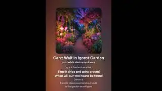 Can't Wait in Igorot Garden