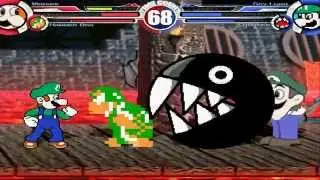 Weegee & Hammer Bro vs Gay Luigi & Chomper MUGEN Battle!!!