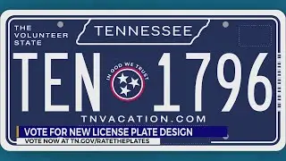 Tennesseans asked to vote for new state license plate design