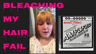 Bleaching my hair FAIL / manic panic 40 vol lightening kit review part 1
