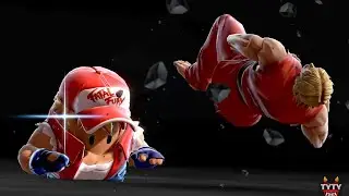 Terry Fall Guys Final Smash on Ken - Super Smash Bros. Ultimate