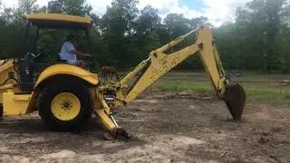 New Holland LB75 B Loader Backhoe SN 7281 Running & Operating