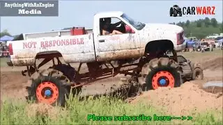 NOT RESPONSIBLE Chevy Mega Truck Mudding At Country Boys Mud Bog 2020