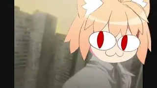 Первое слово съела корова Neco Arc (Ai meme)