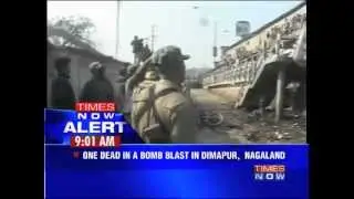 Blast in Dimapur railway station kills one.