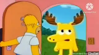 Homer Simpson Opens The Door To Moose A Moose