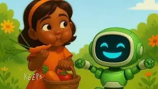 Healthy Bites, Happy Life! 🍎 | Claire and Zappy Sing About Healthy Eating | Kids Song