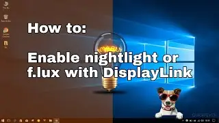 How to enable night light or f.lux on DisplayLink displays on Windows