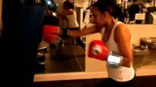 Trying to box heavy bag