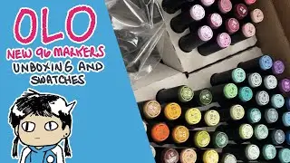 Art Test: Unboxing and Swatching the OLO Marker New 96 Set