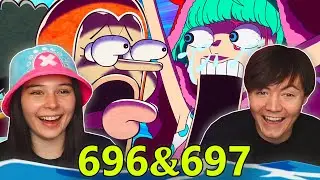 GOD USOPP THE SNIPER KING!!! 👒 One Piece Ep 696 & 697 REACTION & REVIEW