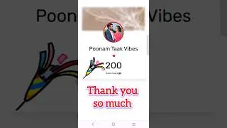 Thank you so much. 200 subscribers complete 🎉 #thankyou