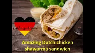 Dutch Chicken Shawarma Sandwich in the Air Fryer | Juiciest Homemade Shawarma Ever!