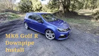 Volkswagen MK6 Golf R Downpipe Install - APR Catted Downpipe