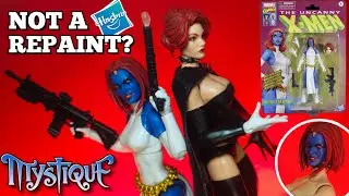Not a repaint? Marvel Legends Mystique X-men Retro Action Figure vs Walgreens & VHS Pulse Comparison