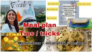 Indian Meal Planning Menu and Pre Preparation | Smart cooking tips #proteinrichfood #timesaving
