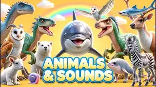 Learn 30 Sea Animals, Bugs and Insects 🌊 Fun Facts for Kids 💖Bajadasaurus, Barn owl, Goat