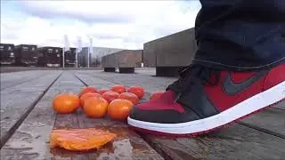 Nike Air Jordan food stomp, mandarins stomping