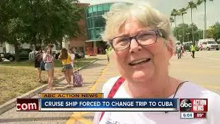 Cruise ship forced to change trip to Cuba