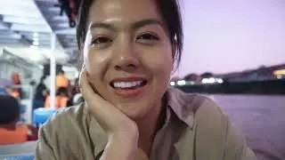 ล่องเรือชมวิวสองฝั่งโขง ลาว-ไทย ที่นครพนมบรรยากาศดีมาก
