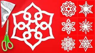 Paper Snowflake - Simple folding and cutting technique!