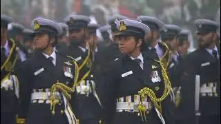 Indian coast guard # indian navy # Indian army # air force # marching contingent 
