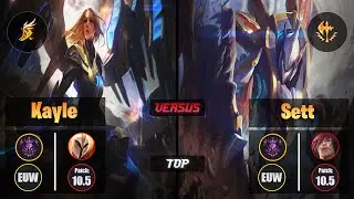 Master KAYLE [Fleet Footwork] (Top) VS  SETT - Master EUW Patch 10.5