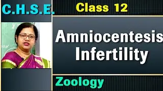 Amniocentesis Infertility and assisted Reproductive Technology // CHSE class 12 Zoology