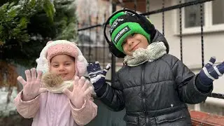KAR YAĞIYORRR❄️CİHANGİR VE MİHRİMAH DEV KAR TOPU HAZIRLIYORR ‼️