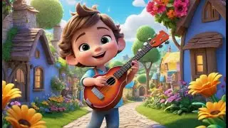 Toy Banjos Go Pluck Pluck Pluck | Fun Nursery Rhyme | Baby Music | Learning Song for