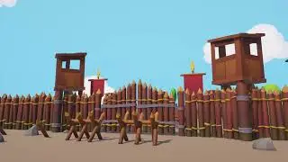 Clan Camp - Modular Low Poly Military Camp Constructor movie-1