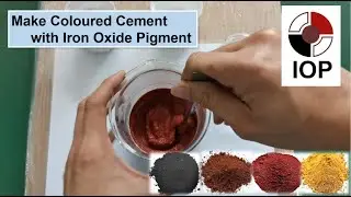 How to Make Color Concrete / Color Cement/ Coloured Cement with Iron Oxide Pigment/Concrete Colorant